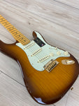 Fender 75th Anniversary Commemorative Stratocaster Electric Guitar, 2-Color Bourbon Burst