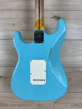 Fender Custom Shop Limited-edition 1957 Stratocaster Relic Finish Faded Aged Daphne Blue