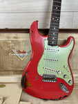 Fender Michael Landau Signature 1963 Stratocaster Fiesta Red over 3-Color Sunburst