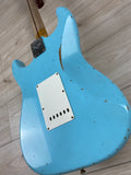 Fender Custom Shop Limited-edition 1957 Stratocaster Relic Finish Faded Aged Daphne Blue