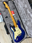 Fender American Ultra Stratocaster Left-Hand, Maple Fingerboard, Cobra Blue