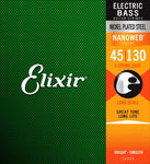 Elixir Strings Nanoweb Light Long Scale 5-String Electric Bass Strings .045-.130 - CBN Music Warehouse