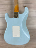 Fender Custom Shop 62 Journeyman Limited Edition Stratocaster Relic Aged Sonic Blue with Gold Hardware