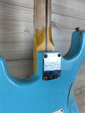 Fender Custom Shop Limited-edition 1957 Stratocaster Relic Finish Faded Aged Daphne Blue