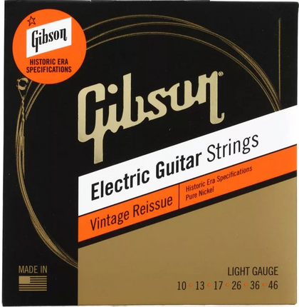 Gibson SEG-HVR10 Vintage Reissue Electric Guitar Strings - .010-.046 Light