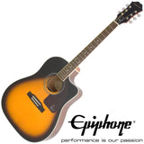 Epiphone AJ-220SCE Acoustic Electric Guitar, Vintage Sunburst - CBN Music Warehouse