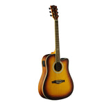 Eko TRI Dreadnought Cutaway Acoustic Electric Guitar - Honey Burst - CBN Music Warehouse