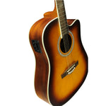 Eko TRI Dreadnought Cutaway Acoustic Electric Guitar - Honey Burst - CBN Music Warehouse