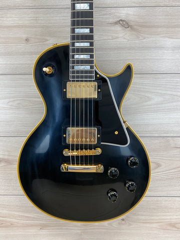 Gibson Custom 1957 Les Paul Custom Reissue VOS Electric Guitar - Ebony 2 Pickup