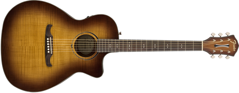 Fender FA-345CE Auditorium Acoustic-Electric Guitar  3-Tone Tea Burst - CBN Music Warehouse