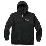 Fender Spaghetti Logo Zip Hoodie  Medium Black - CBN Music Warehouse