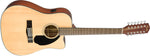 Fender CD-60SCE Dreadnought 12 String Guitar - Natural