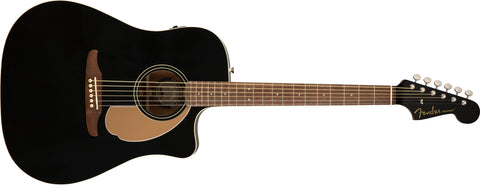 Fender Redondo Player Acoustic Guitar - Jetty Black - CBN Music Warehouse