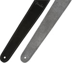 Fender Reversible Suede Strap - Black & Gray - CBN Music Warehouse