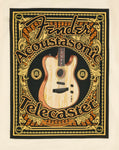 Fender Acoustisonic Tele T-Shirt - Cream