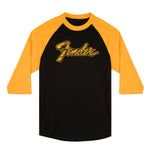 Fender Black & Yellow Raglan Shirt