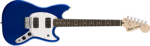 Squier SQ Bullet Mustang HH Electric Guitar - Imperial Blue - CBN Music Warehouse