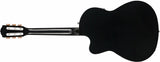 Fender CN-140SCE BLK Classical Acoustic Electric Guitar - CBN Music Warehouse