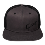 Gibson Charcoal Trucker Snapback Cap - Black