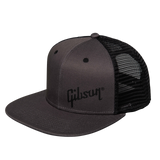 Gibson Charcoal Trucker Snapback Cap - Black