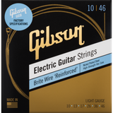 Gibson SEG-BWR10 Brite Wire 'Reinforced' Electric Guitar Strings - .010-.046 Light