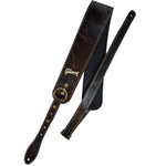 Gibson The Vintage Saddle Leathe Guitar Strap, Black