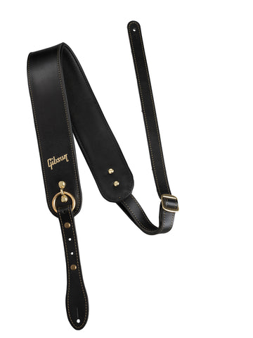 Gibson ASPS-BLK Premium Saddle Guitar Strap - CBN Music Warehouse