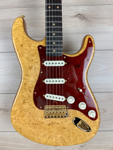 Fender Custom Shop Artisan Maple Burl Strat NOS, Ebony Madagascar Fingerboard, Aged Natural