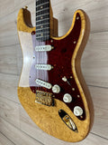 Fender Custom Shop Artisan Maple Burl Strat NOS, Ebony Madagascar Fingerboard, Aged Natural