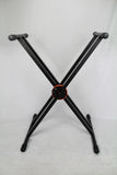 MJ Audio SF508 Keyboard / Piano Stand Double X-Brace Construction Adjustable Black - CBN Music Warehouse