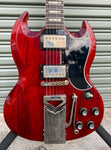 Gibson 60th Anniversary 1961 SG Les Paul Standard sideways Vibrola VOS - Cherry Red