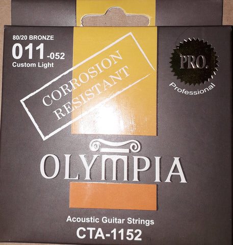 Olympia CTA1152 Accoustic Guitar Strings 011-052 - Custom Light - CBN Music Warehouse