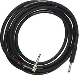 Roland RIC-B15A Black Series 15ft Instrument Cable - ANG/STRT 1/4' JACK RIC-B15A - CBN Music Warehouse