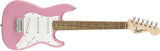 Squier Mini Stratocaster Electric Guitar - Pink - CBN Music Warehouse