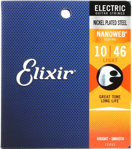 Elixir Strings 12052 Nanoweb Electric Guitar Strings - .010-.046 Light