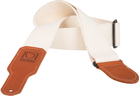 BOSS BSC-20-NAT 2" Wide Cotton Guitar Strap (Natural) - CBN Music Warehouse