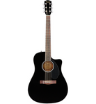 Fender CD-60SCE Dreadnought Acoustic-Electric Guitar Black - CBN Music Warehouse