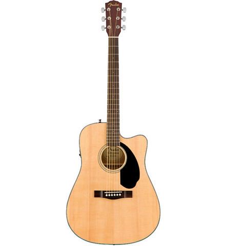 Fender CD-60SCE Dreadnought Acoustic-Electric Guitar Natural - CBN Music Warehouse