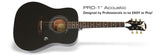 Epiphone PRO-1 Acoustic Guitar Ebony - CBN Music Warehouse