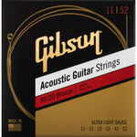 Gibson SAG-BRW11 80/20 Bronze Acoustic Guitar Strings - Ultra Light (11-52)