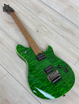 EVH Wolfgang Standard QM Electric Guitar - Transparent Green with Baked Maple Fingerboard