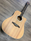 Eko TRI Dreadnought Cutaway Acoustic Electric Guitar - Natural