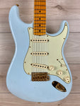 Fender Custom Shop 62 Journeyman Limited Edition Stratocaster Relic Aged Sonic Blue with Gold Hardware