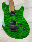 EVH Wolfgang Standard QM Electric Guitar - Transparent Green with Baked Maple Fingerboard