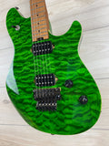 EVH Wolfgang Standard QM Electric Guitar - Transparent Green with Baked Maple Fingerboard