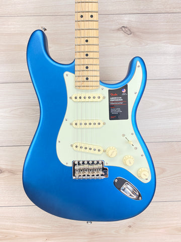 Fender American Performer Stratocaster® Electric Guitar, Satin Lake Placid Blue