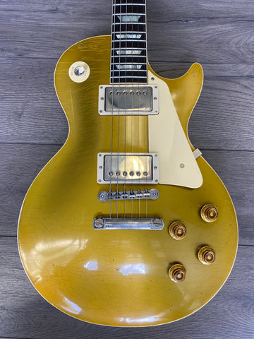 Gibson Custom Shop Murphy Lab 1957 Les Paul Goldtop Darkback Reissue Double Gold Light Aged