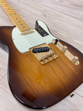 Fender 75th Anniversary Commemorative Telecaster Electric Guitar, 2-Color Bourbon Burst