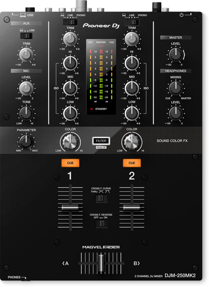 Pioneer DJM-250MK2 2-Channel DJ Mixer - CBN Music Warehouse