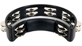 RhythmTech RT1010 Tambourine Black with Nickel Jingles - CBN Music Warehouse